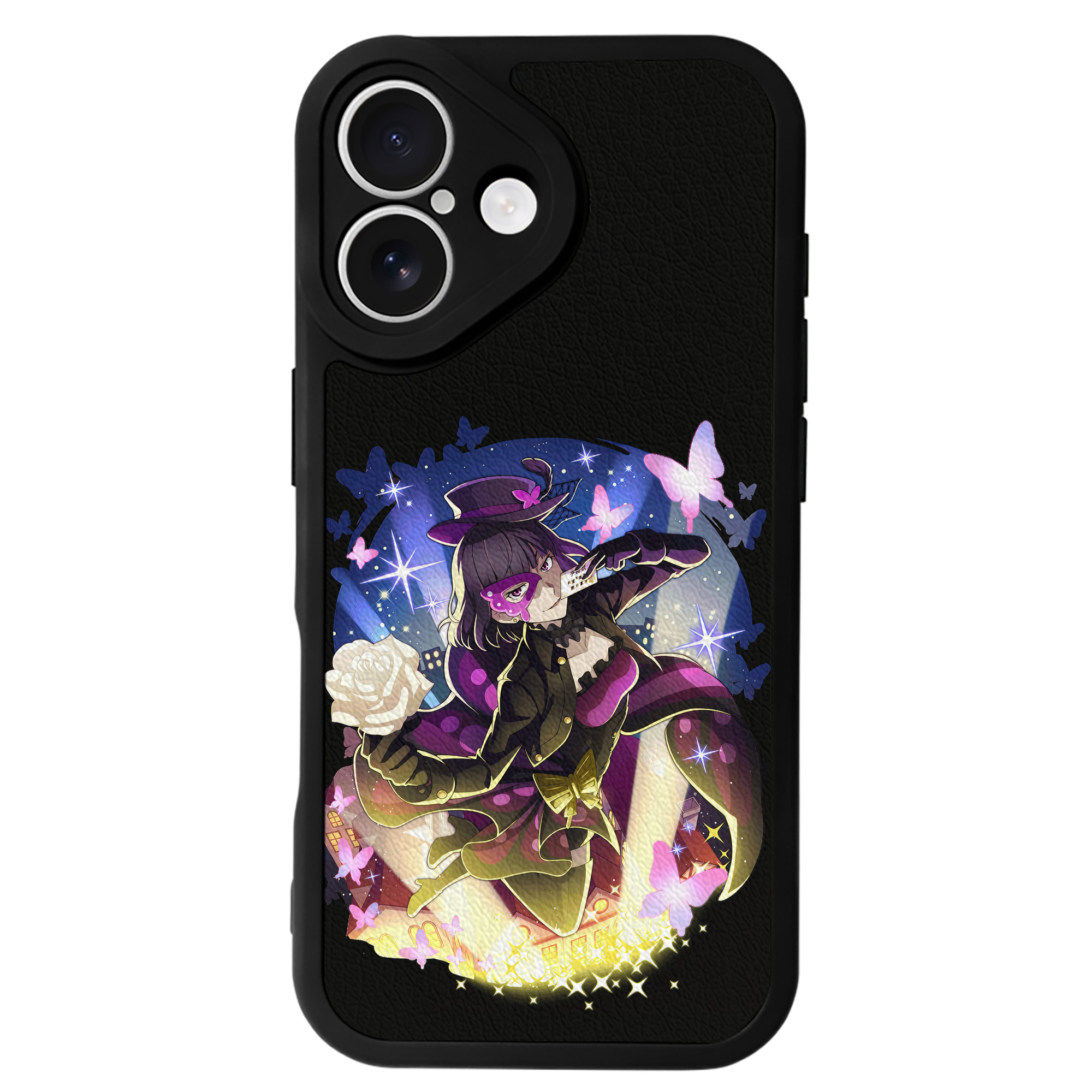 （画像用） 文豪ストレイドッグス Bungo Stray Dogs 【iPhone 16シリーズ対応】シリコンスマホケース（レザー調） 材質：シリコン